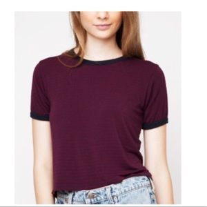 RED AND BLUE STRIPED BRANDY TEE